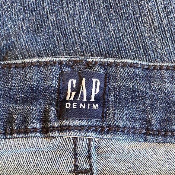 GAP dark indigo denim skinny distressed jeans. Women's 26 regular - Picture 8 of 13